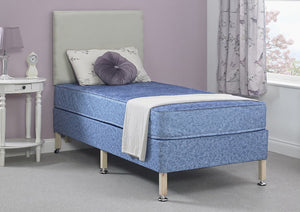 Derwent Orthopaedic Care Contract Water Resistant Coil Sprung Divan Bed Set on Legs