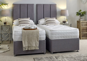 Essentials Guest Hotel Zip and Link Contract 1000 Pocket Sprung Divan Bed Set